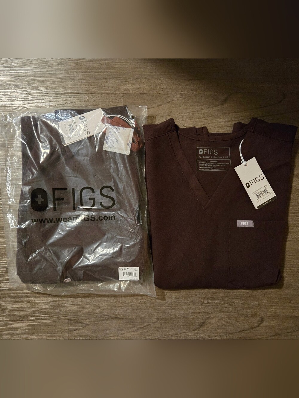 Womens Figs Scrub Set Espresso XS